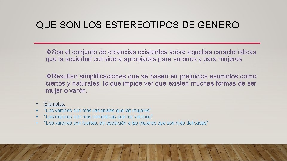 QUE SON LOS ESTEREOTIPOS DE GENERO v. Son el conjunto de creencias existentes sobre QUE SON LOS ESTEREOTIPOS DE GENERO v. Son el conjunto de creencias existentes sobre