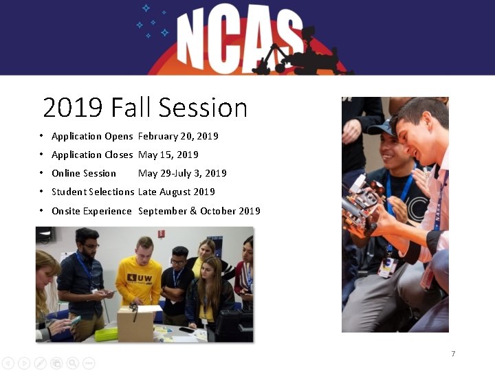 2019 Fall Session • Application Opens February 20, 2019 • Application Closes May 15, 2019 Fall Session • Application Opens February 20, 2019 • Application Closes May 15,