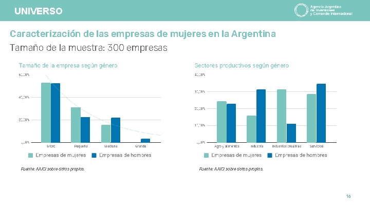 UNIVERSO Caracterización de las empresas de mujeres en la Argentina Tamaño de la muestra: