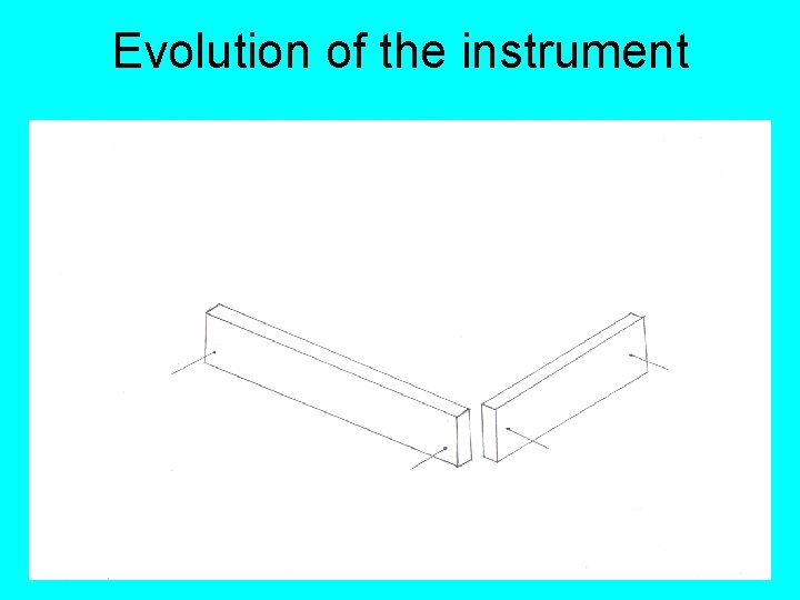 Evolution of the instrument Evolution of the instrument