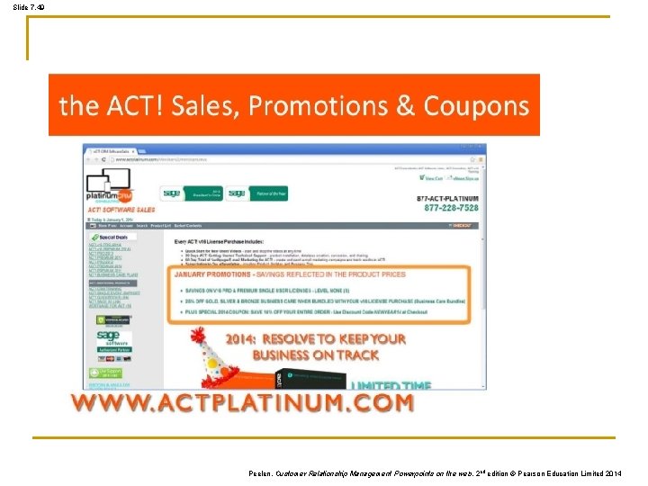 Slide 7. 49 Peelen, Customer Relationship Management Powerpoints on the web, 2 nd edition Slide 7. 49 Peelen, Customer Relationship Management Powerpoints on the web, 2 nd edition