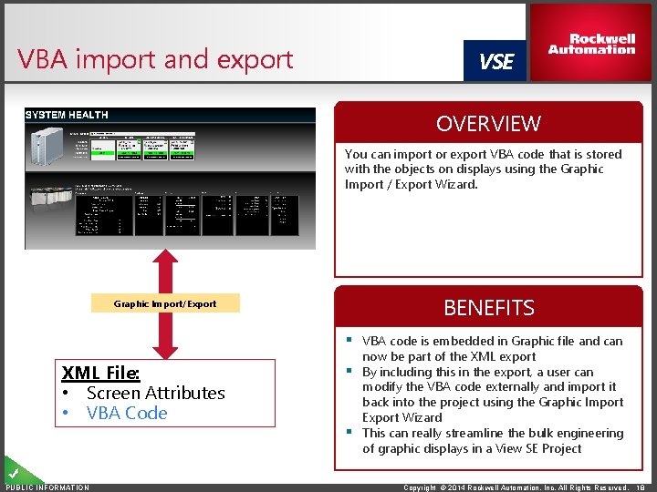 VBA import and export VSE OVERVIEW You can import or export VBA code that