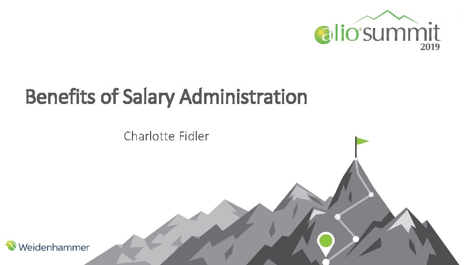 Benefits of Salary Administration Charlotte Fidler 