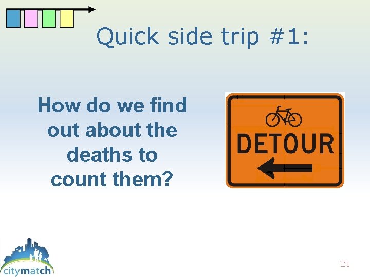 Quick side trip #1: How do we find out about the deaths to count
