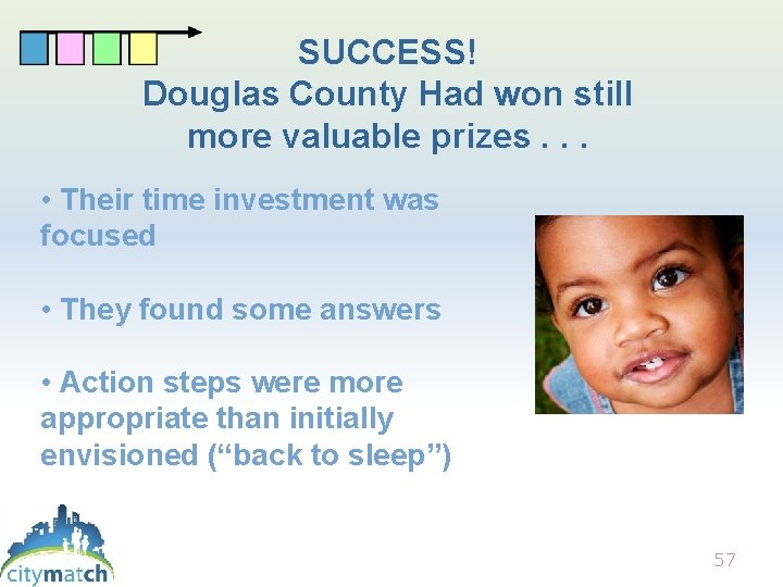 SUCCESS! Douglas County Had won still more valuable prizes. . . • Their time