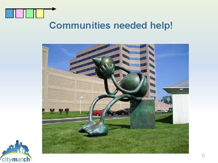Communities needed help! 6 