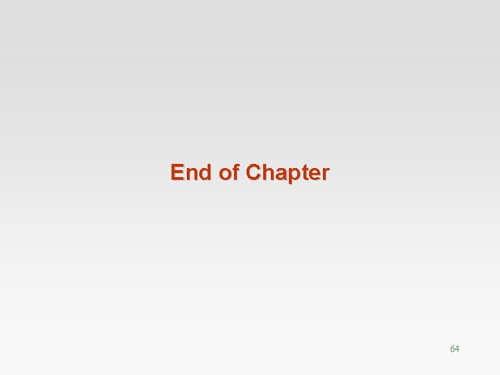 End of Chapter 64 