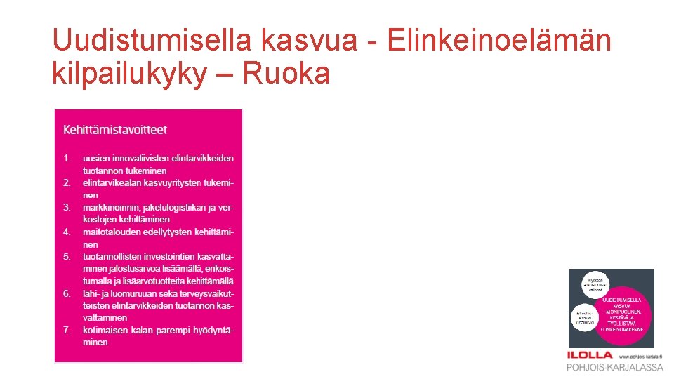 Uudistumisella kasvua - Elinkeinoelämän kilpailukyky – Ruoka 