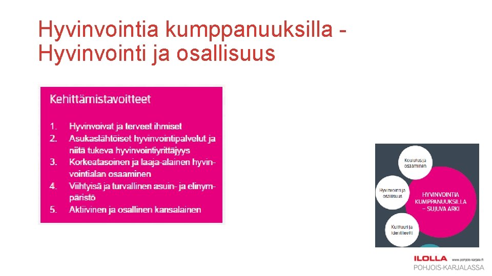 Hyvinvointia kumppanuuksilla Hyvinvointi ja osallisuus 