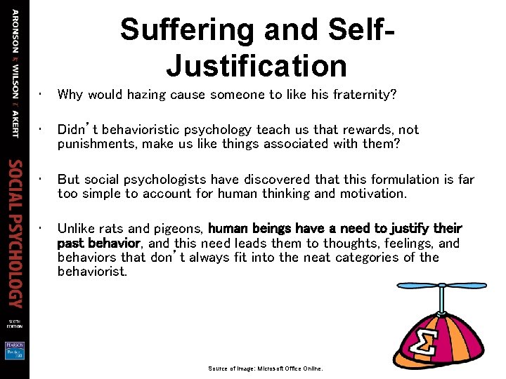 Suffering and Self. Justification • Why would hazing cause someone to like his fraternity?