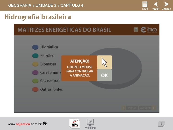 GEOGRAFIA » UNIDADE 3 » CAPÍTULO 4 Hidrografia brasileira 5 