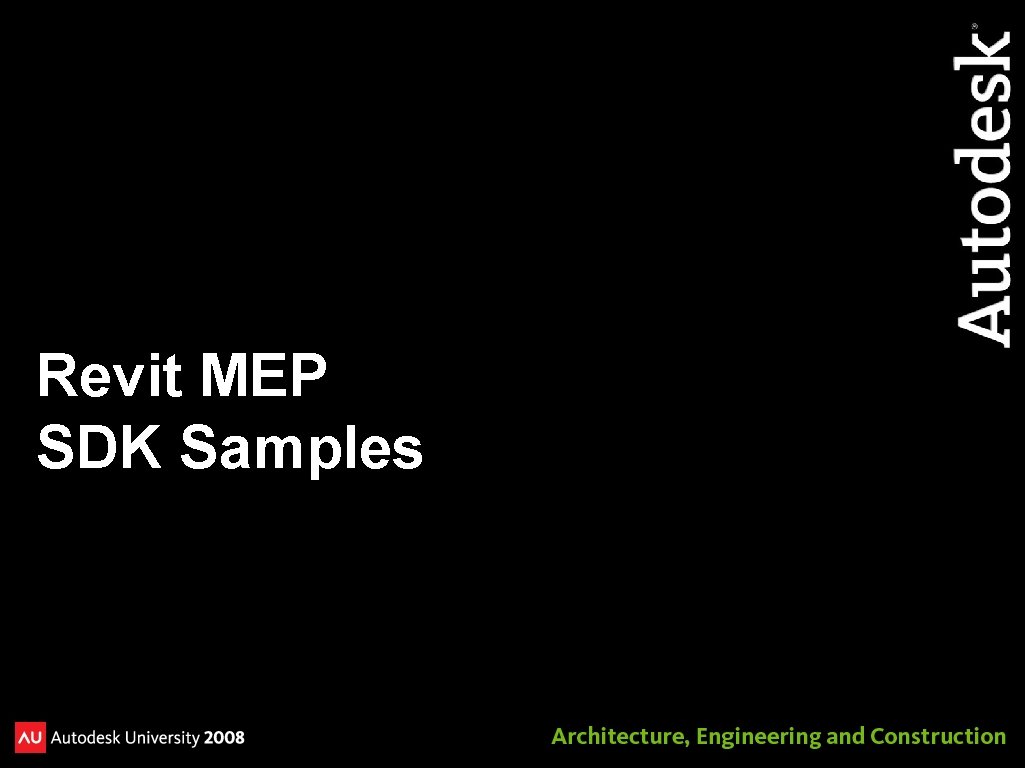 Revit MEP SDK Samples 