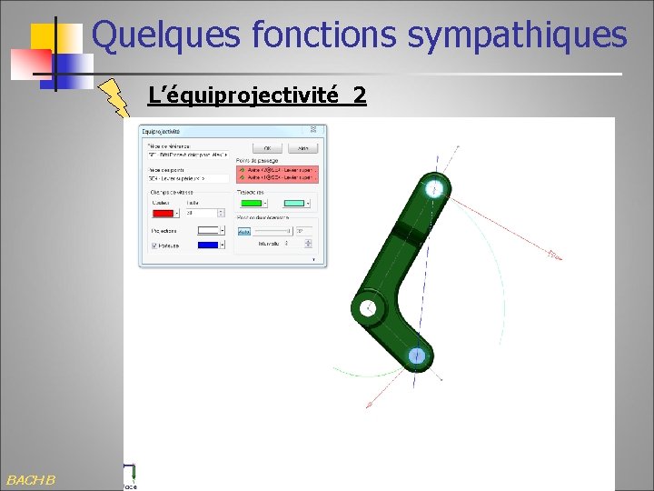 Quelques fonctions sympathiques L’équiprojectivité 2 BACH B 
