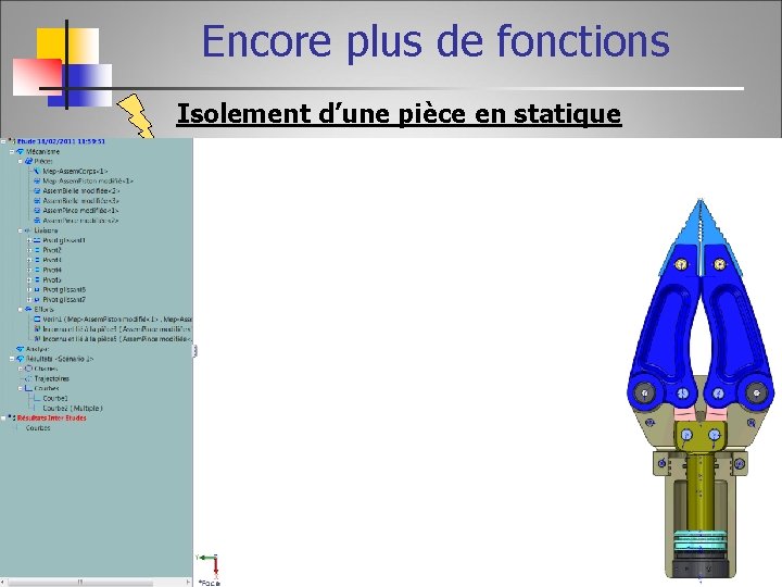 Encore plus de fonctions Isolement d’une pièce en statique BACH B 