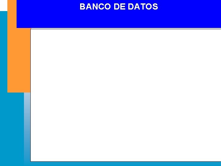 BANCO DE DATOS BANCO DE DATOS