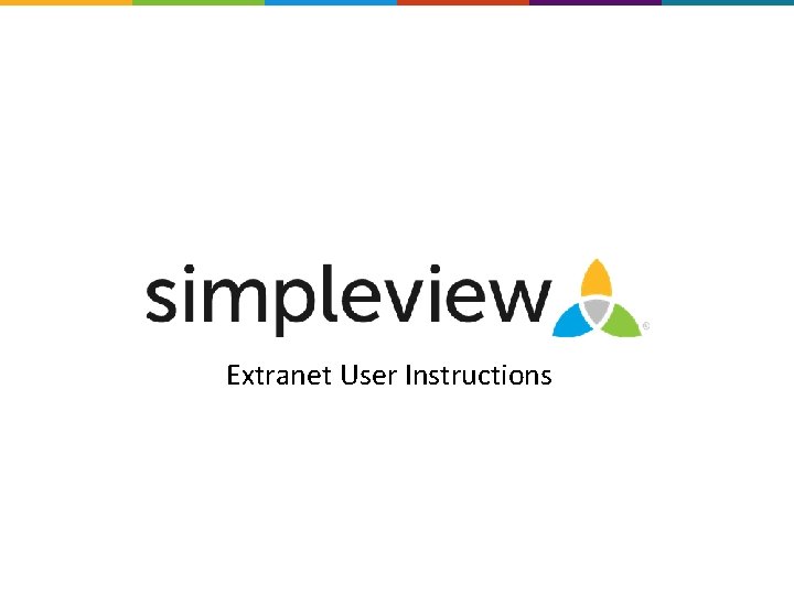 Extranet User Instructions 