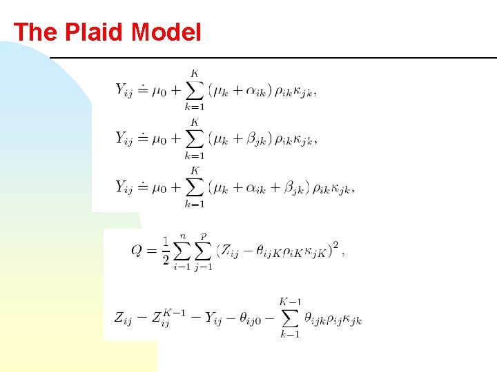 The Plaid Model 
