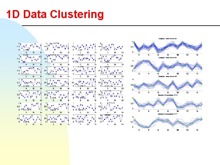 1 D Data Clustering 