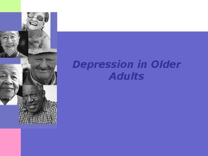 Depression in Older Adults 
