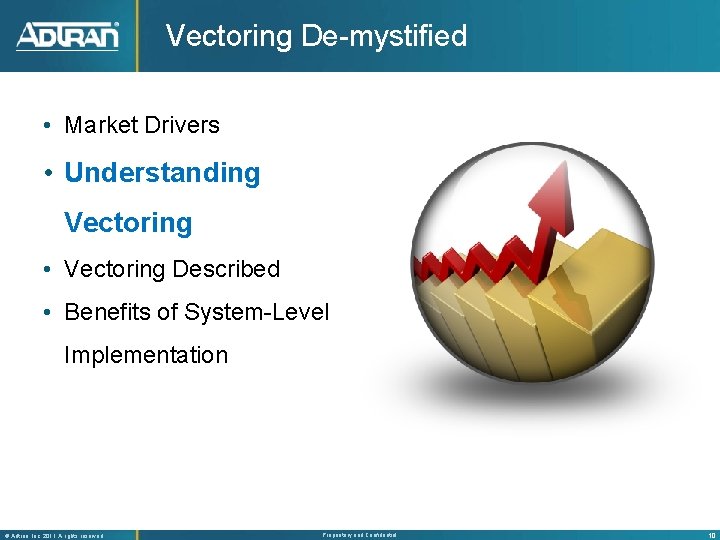 Vectoring De-mystified • Market Drivers • Understanding Vectoring • Vectoring Described • Benefits of