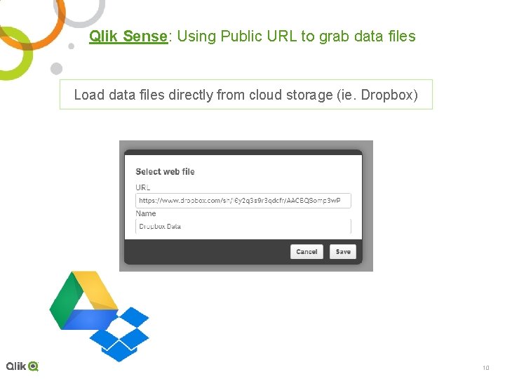 Qlik Sense: Using Public URL to grab data files Load data files directly from