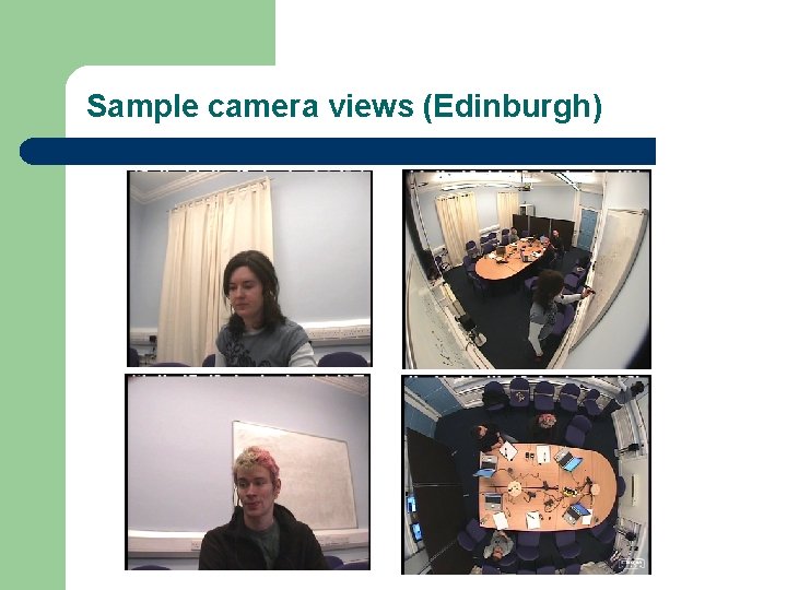 Sample camera views (Edinburgh) 