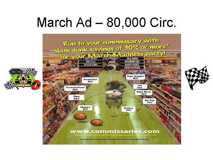 March Ad – 80, 000 Circ. 