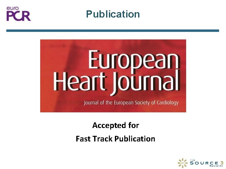 Publication Accepted for Fast Track Publication 