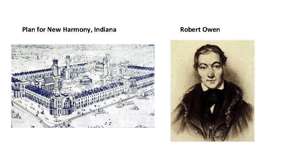 Plan for New Harmony, Indiana Robert Owen 