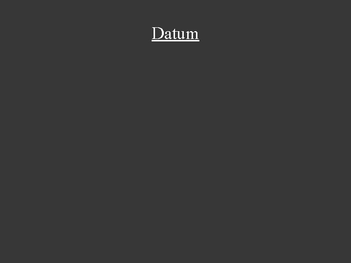 Datum 