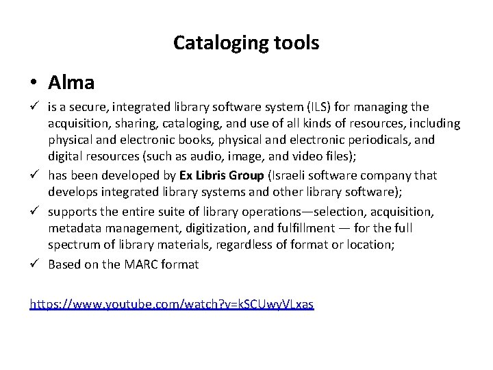Professional development training on cataloging at the University