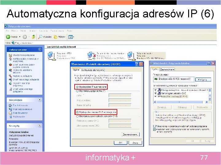 Automatyczna konfiguracja adresów IP (6) informatyka + 77 