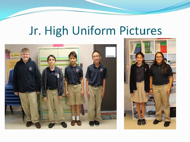 Jr. High Uniform Pictures 