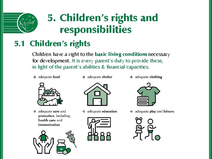 5. Children’s rights and responsibilities 5. 1 Children’s rights Children have a right to