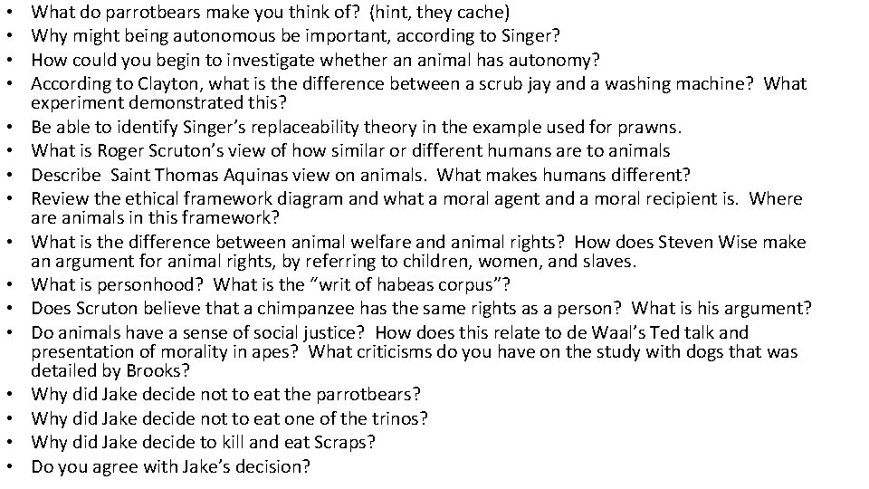 • • • • What do parrotbears make you think of? (hint, they • • • • What do parrotbears make you think of? (hint, they