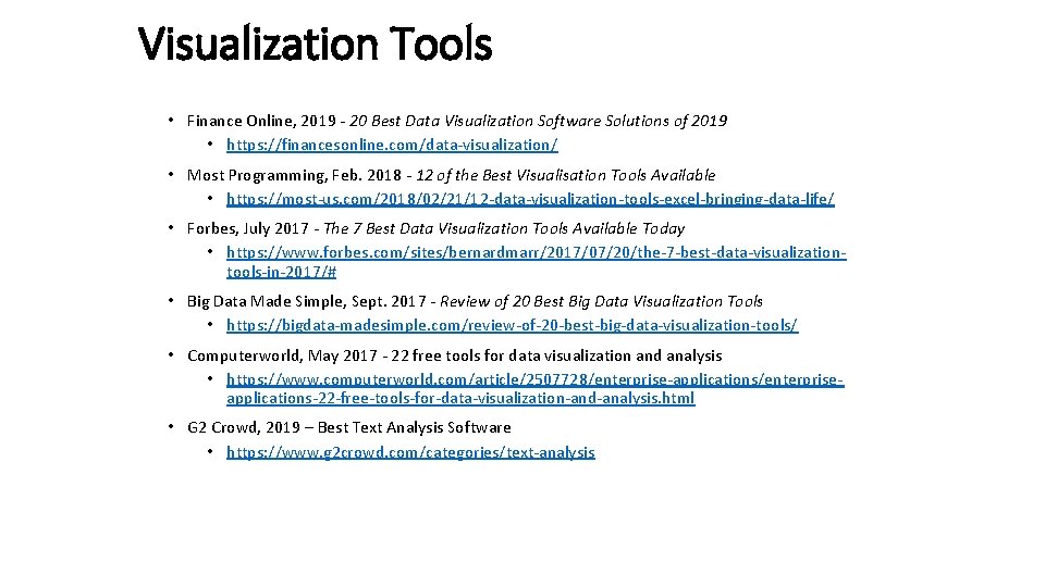 Visualization Tools • Finance Online, 2019 - 20 Best Data Visualization Software Solutions of