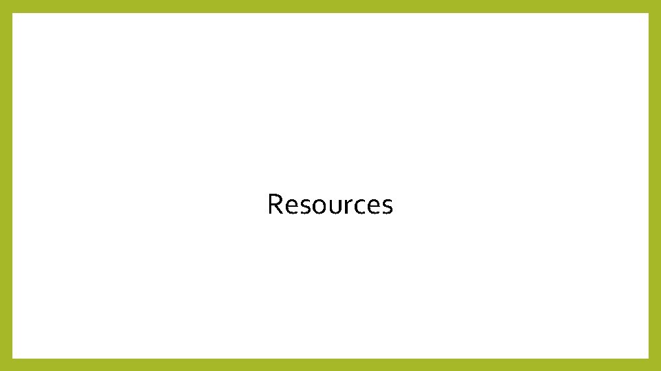 Resources 