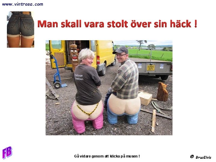 www. vintrosa. com Man skall vara stolt över sin häck ! Gå vidare genom