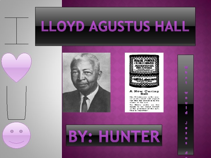 LLOYD AGUSTUS HALL W h a t w o u l d BY: HUNTER