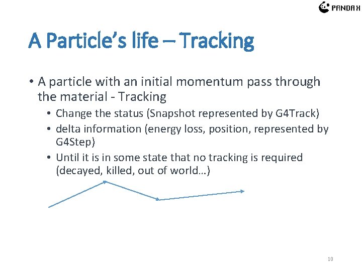 A Particle’s life – Tracking • A particle with an initial momentum pass through A Particle’s life – Tracking • A particle with an initial momentum pass through