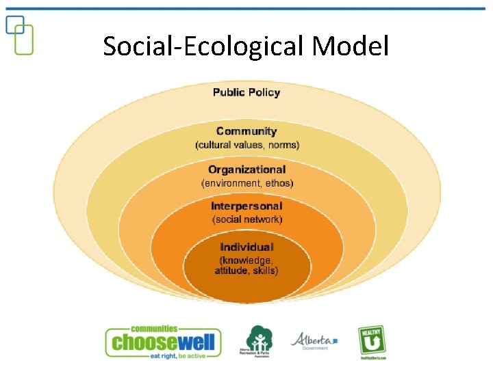 Social-Ecological Model 