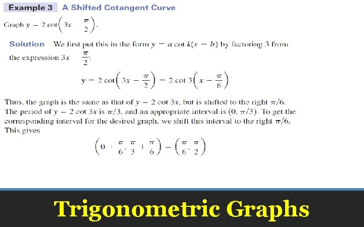 Trigonometric Graphs 