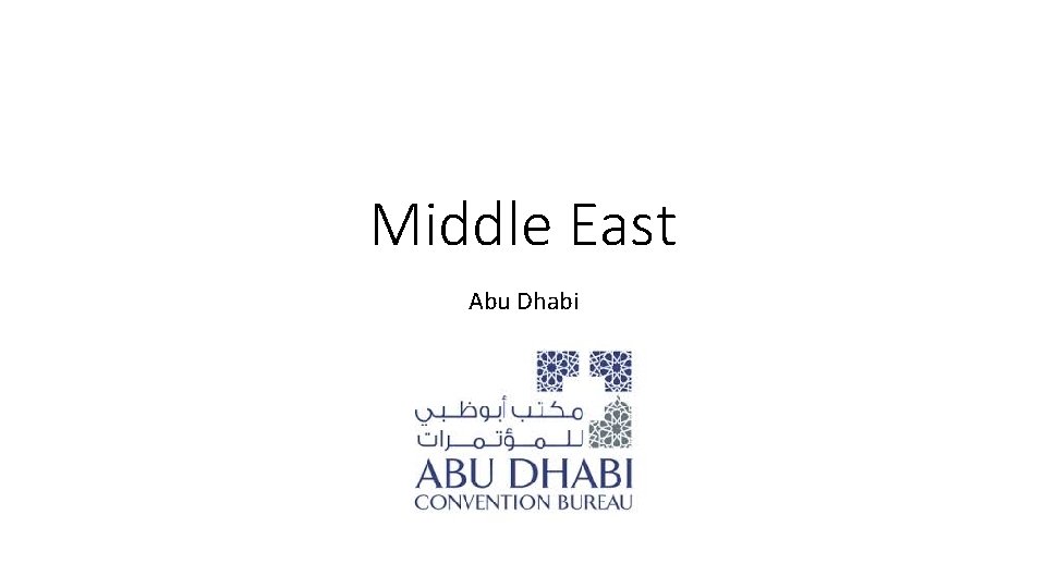 Middle East Abu Dhabi 