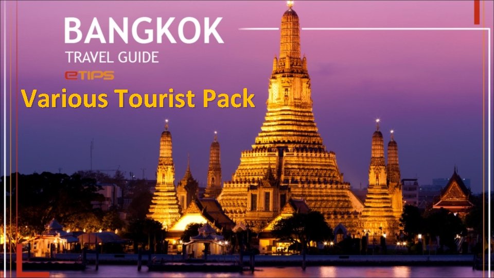 Various Tourist Pack 