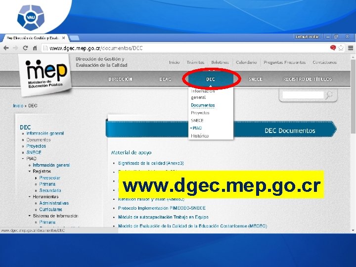 www. dgec. mep. go. cr 