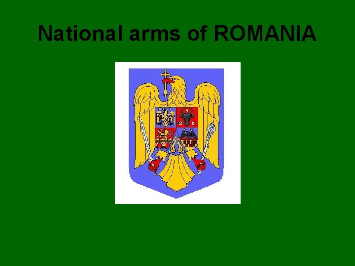 National arms of ROMANIA 