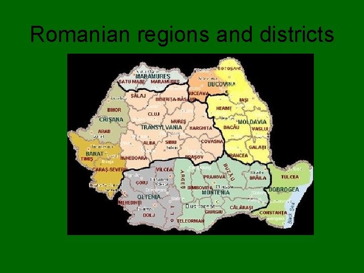 Romanian regions and districts 