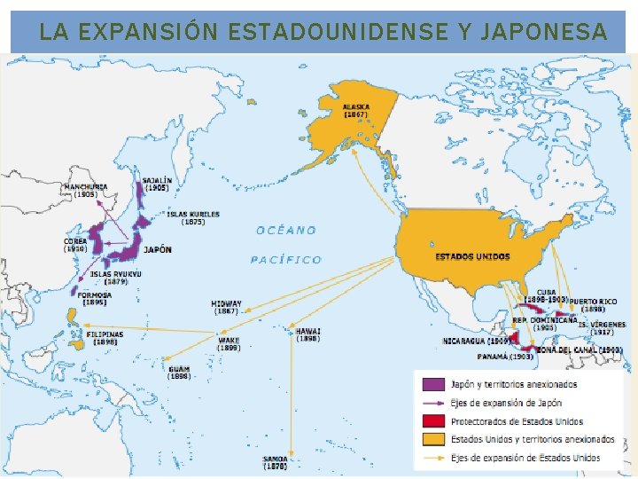LA EXPANSIÓN ESTADOUNIDENSE Y JAPONESA LA EXPANSIÓN ESTADOUNIDENSE Y JAPONESA