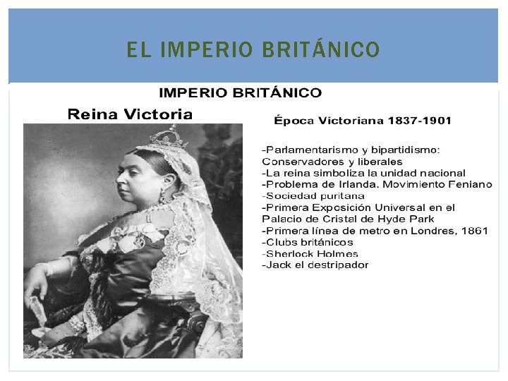 EL IMPERIO BRITÁNICO EL IMPERIO BRITÁNICO