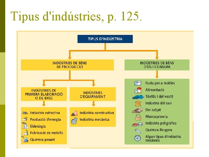 Tipus d'indústries, p. 125. 
